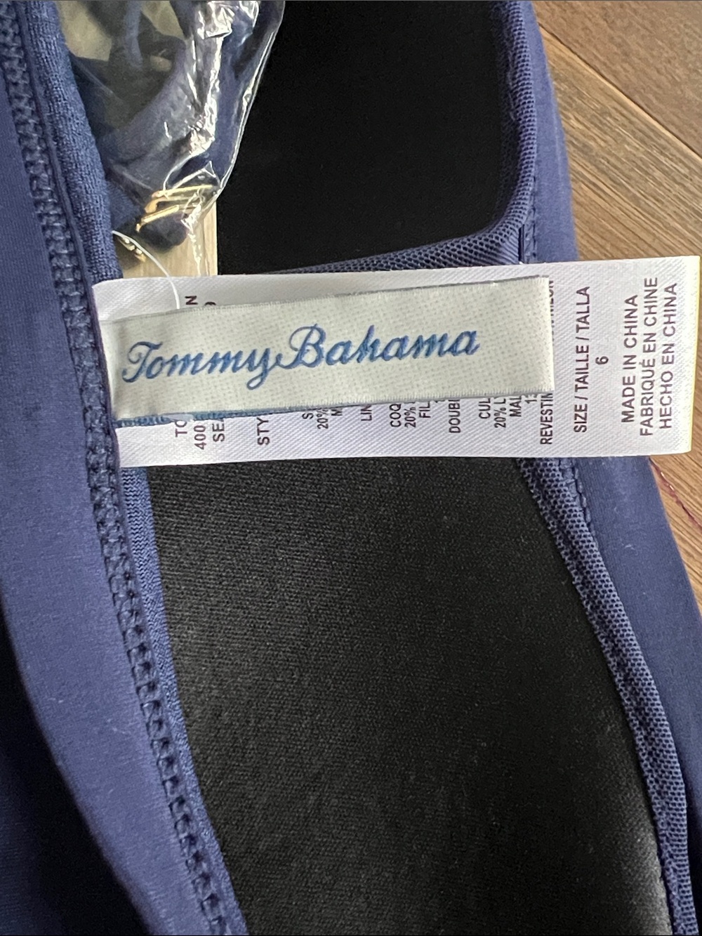 Tommy Bahama Pearl Shirred Bandeau One Piece Swimsuit - Picture 6 of 10